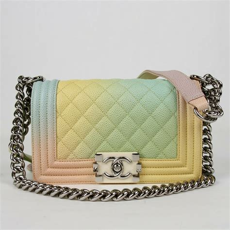 chanel rainbow le boy|Chanel boys bags worth money.